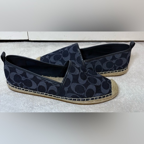 Coach Codi Espadrille In Signature Denim  Size 9.5B NWOB - Picture 2 of 7